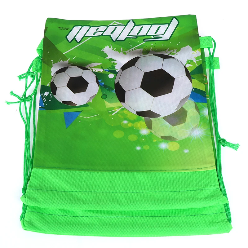 1 шт. Футбол Нетканая сумка на шнурке рюкзак Детская школьная Декор подарочные