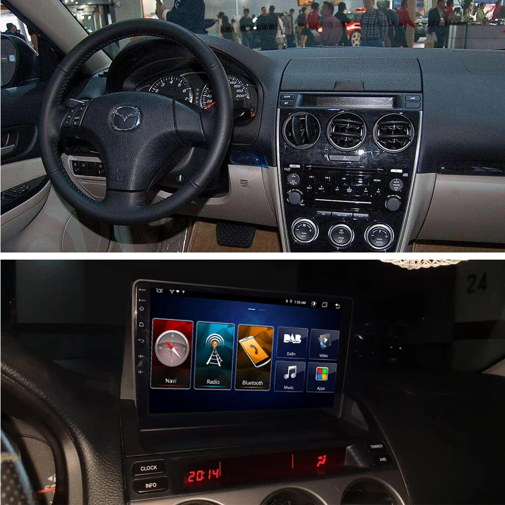 Android 11 автомобильный мультимедийный плеер для Mazda 6 2002 2003 2004 2005 2006 2007 2008 lecteur