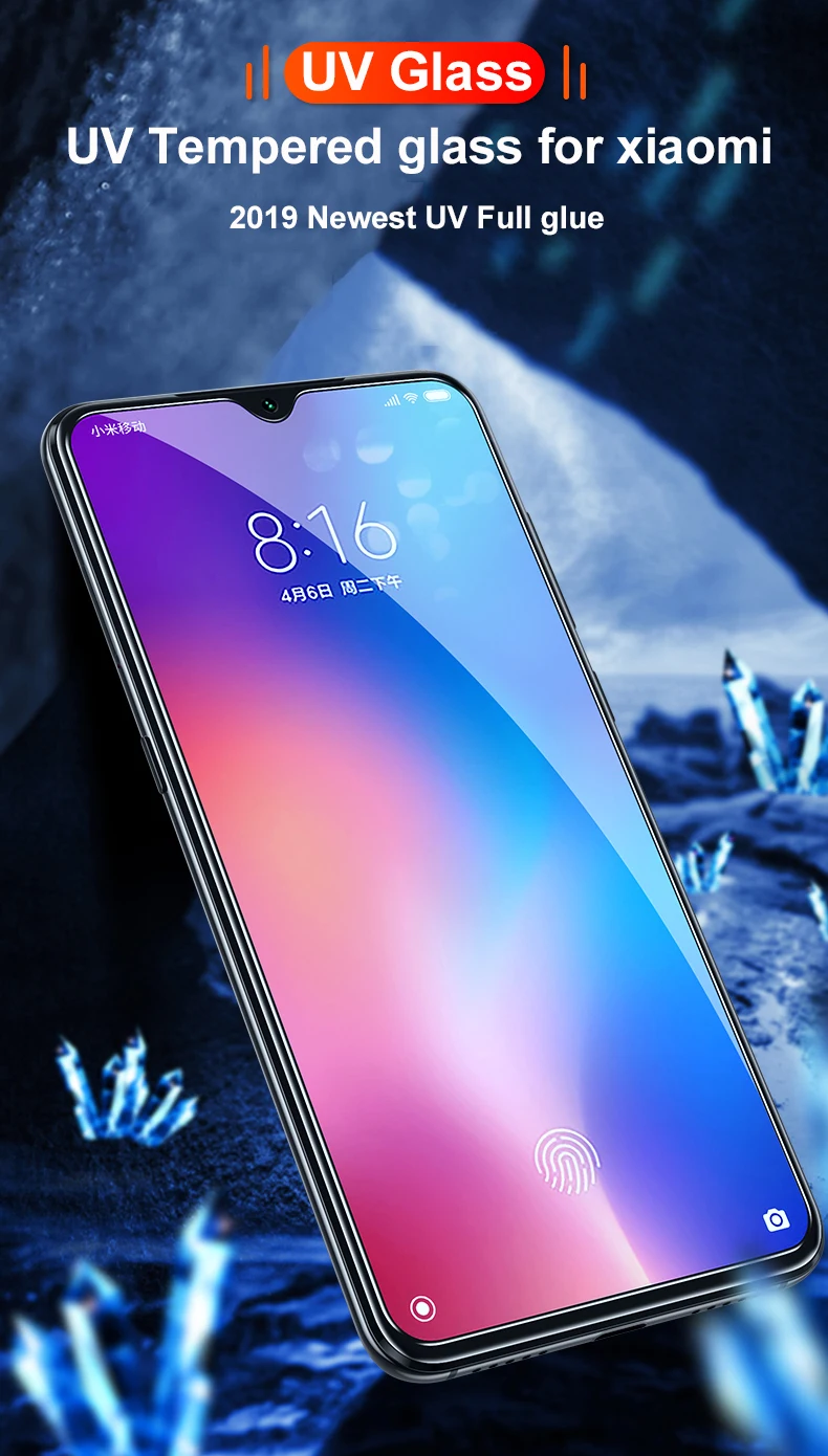 УФ полный клей Sceen протектор для Xiaomi mi 9 t Pro 9 t жидкое УФ закаленное стекло для Xiaomi mi CC9 E Red mi k20 Pro A3 mi CC9E