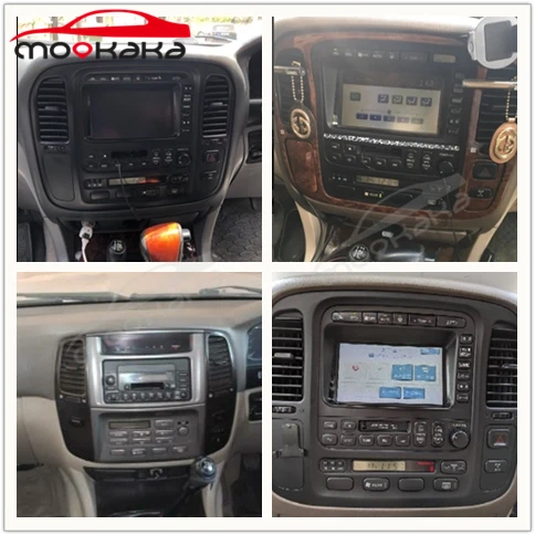 Android 10 Автомобильный мультимедийный плеер для Toyota Land Cruiser 100 LC100 Lexus LX470 Tesla Style