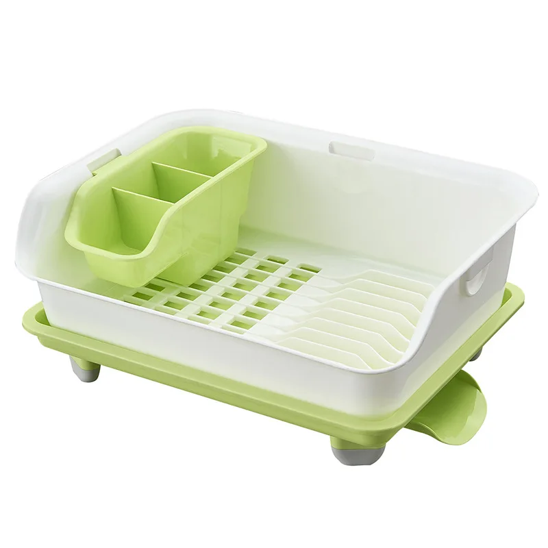 

Multifunctional Layer Plastic Rack Dish Double Rack Kitchen Storage Rack 2 Tableware New Product Drain Tray Bowl Rack