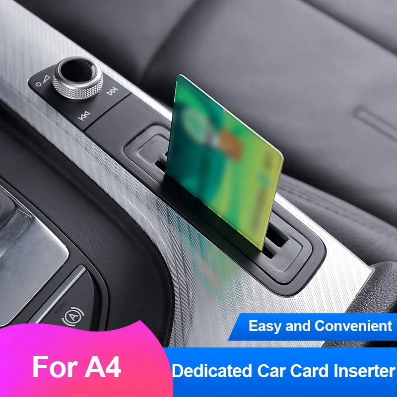 

Console Gear Box Insert Card Case Storage Box For- A4 B9 S4 2016-2020 Car Accessories Interior Car Decoration Goods