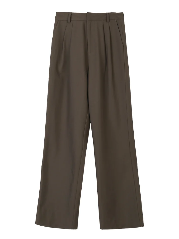 Черные брюки женские летние тонкие повседневные Костюмные с высокой талией