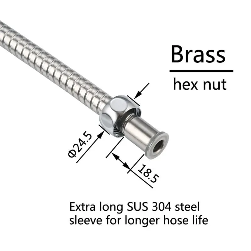 

2021 New 1Set High Pressure Toilet Handheld Bidet Sprayer Metal Spraying Gun Shower Head