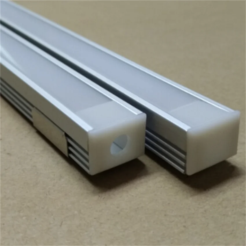 

Free Shipping 1.5m/pcs aluminum led profile for led strips 5630 5730 8520 10-11mm PCB milky/ transparent PC cover
