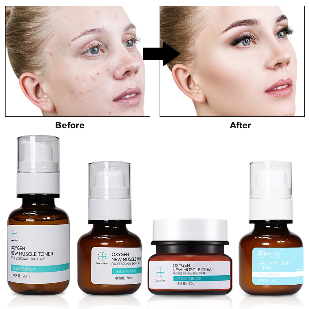 

Skin Care Powerful whitening Lotion/Milk/Cream Anti-Aging Anti-Wrinkles Nourish Moisturize Brighten Skin Set for All Skin Women