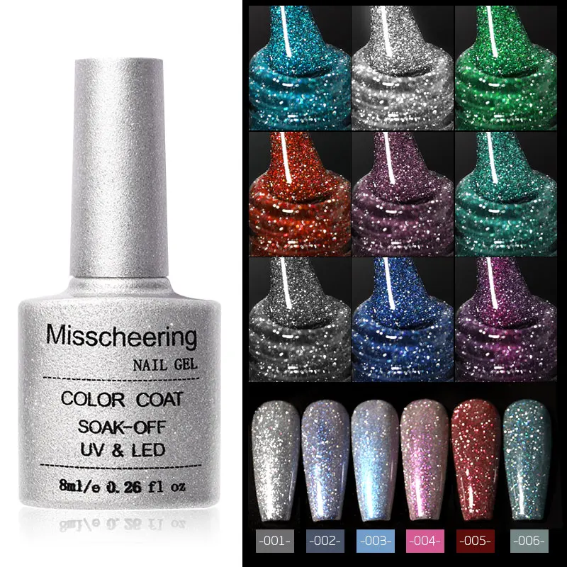 

1Pcs Diamond Powder Gel Nail Polish for Art Decoration 2021 Fashion UV Soak-Off Nails Polish for Manicure