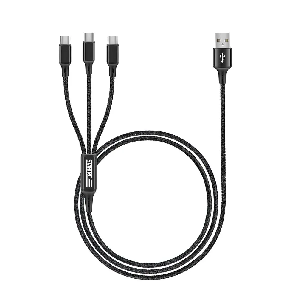 

STARTRC 3 In 1 USB To Type-C Drone Charging Cable 1.2M For FPV Motion Remote Controller Goggles V2 Battery Accessories
