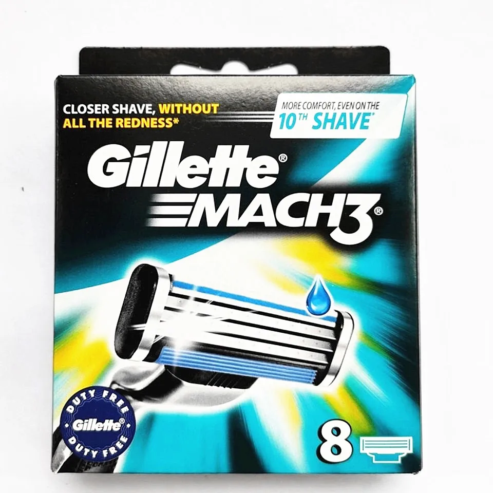 Турбо! Лезвия для бритвы Gillette Mach 3 8 шт./лот |