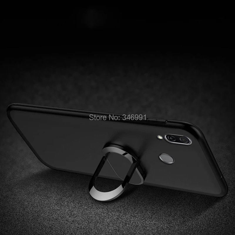 umidigi a3x 3gb 16gb case luxury 5 7 inch soft black silicone magnetic car holder ring case for umidigi a3x phone cover free global shipping