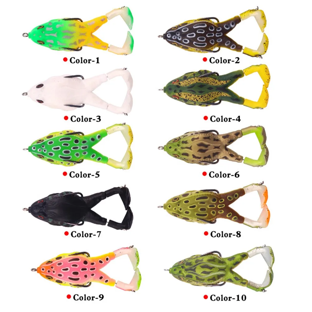 

Fishing Lure Rotating Legs 8.4g/13.6g/ 16.6g Thunder Frog Lure The Soft Lure Silicone 8cm/9cm/10cm 10 Colors Opt Fishing Baits