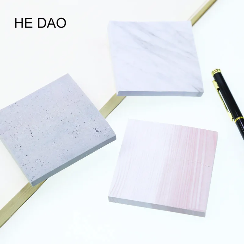 1 шт. креативные мраморные цветные самоклеющиеся блокноты для заметок Каменный