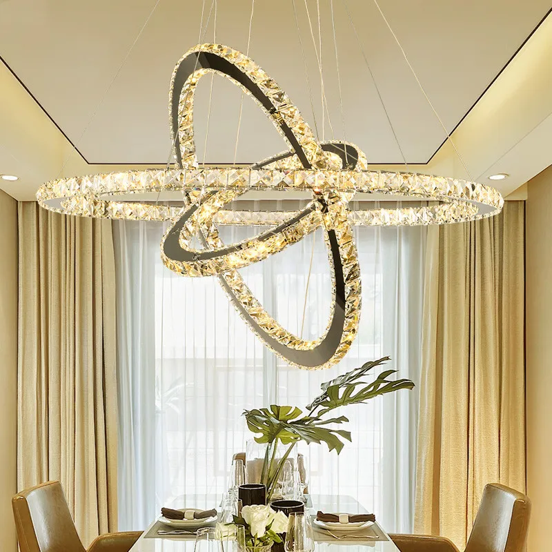 Хрустальная светодиодная люстра K9 современный потолочный светильник из