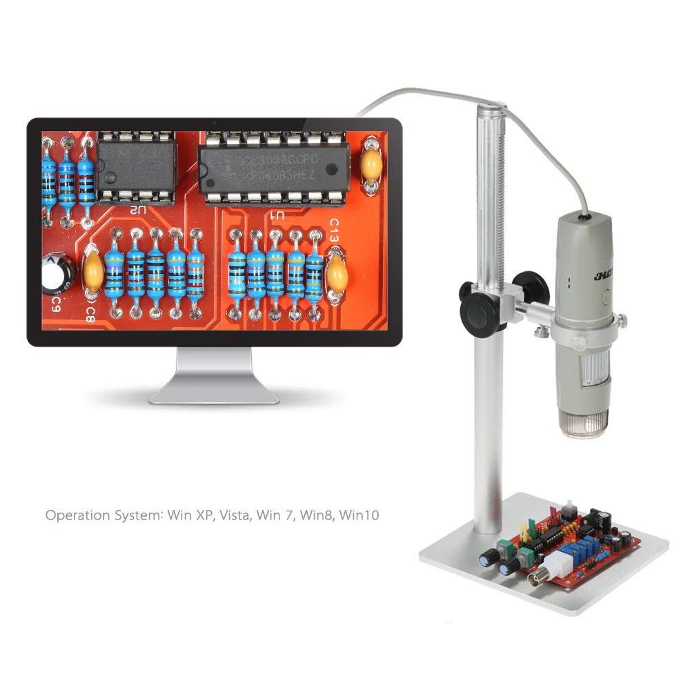

Портативная цифровая usb-камера с микрофоном OTG функция 8LED цифровая увеличительная Лупа с держателем True 5.0MP видеокамера 1X-500X