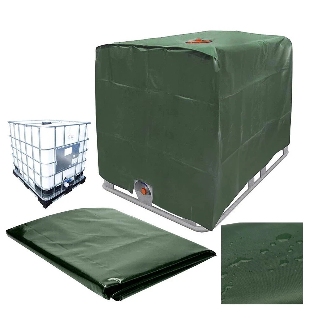 

IBC Tank Cover Outdoor Garden Waterproof Cover 1000 liters IBC Rain Water Container Ton Barrel Sun Protective Foil Dust Covers