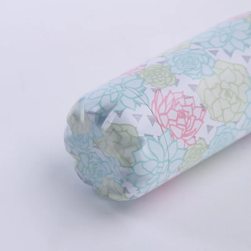 

Floral Stainless Steel Water Bottle 500ml Thermos Flask Insulated Cold Cup Eco Friendly Water+Bottles Bicycle Shaker Gym Mug