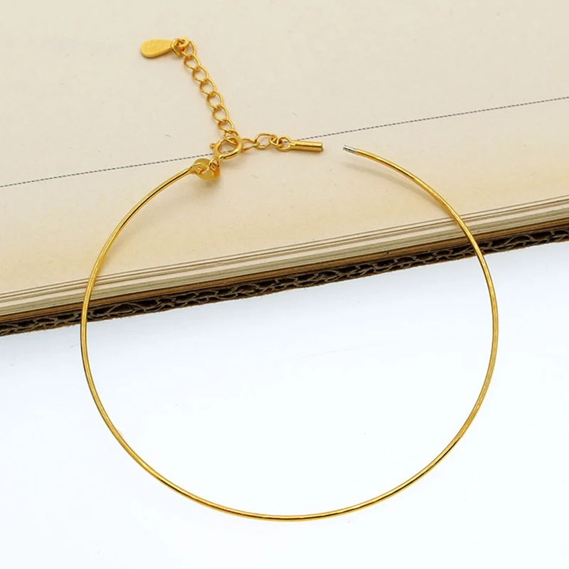 Real 925 Sterling Silver Screw Bracelet Bangle Handmade Rose Gold Beaded Spiral Bracelet DIY Jewelry Making Supplies Accessories