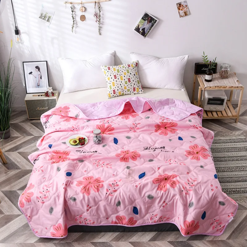 Современное мультяшное тонкое одеяло летнее дышащее покрывало для кондиционера