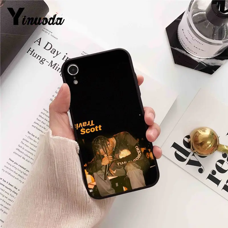 Yinuoda с изображением Трэвиса Скотта rapper чехол для телефона iPhone 8 7 6 6S 6Plus X XS MAX 5 5S SE XR