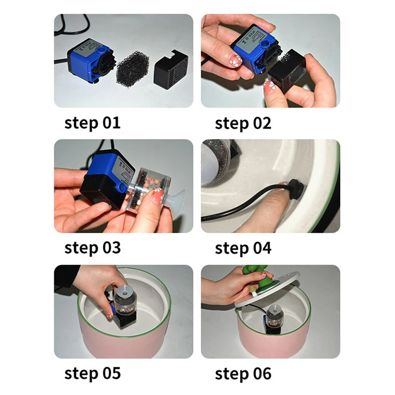 

Cat Water Fountain Filter Automatic Filtration of Live Water Circulation Saplings Shaped Pet Fountain Filter Accessories Hot