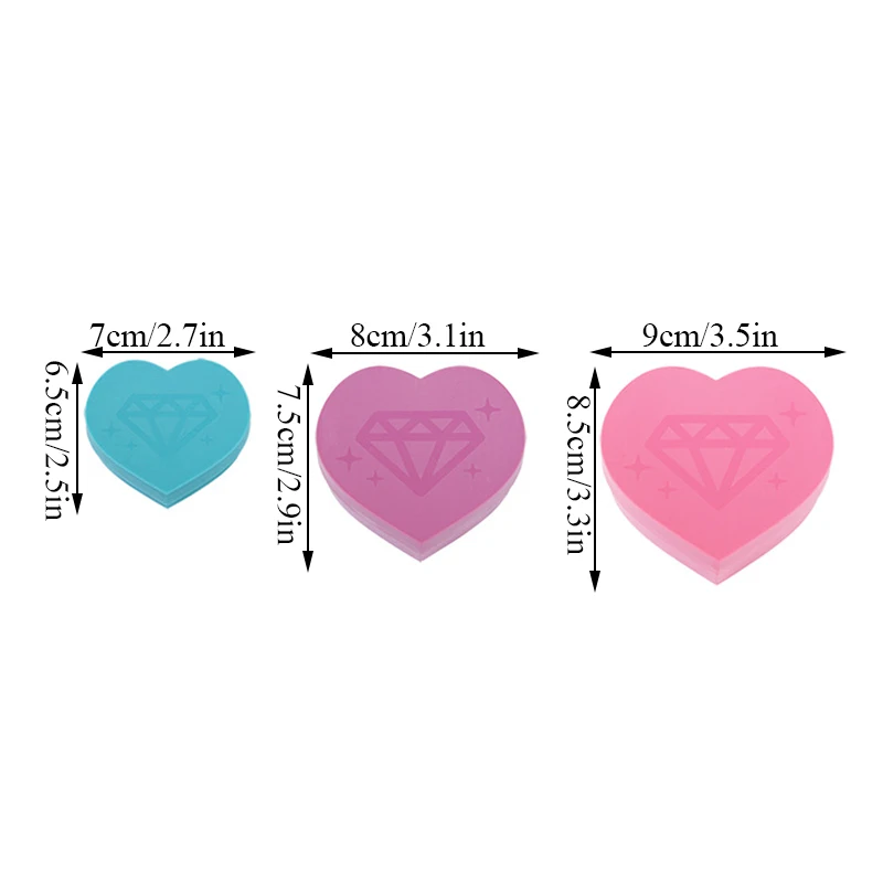 

Point Drill Plate Heart-Shaped Pure Color Diamond Painting Tray Box Cross Stitch Storage Baffle Embroidery Case Tray Accessories