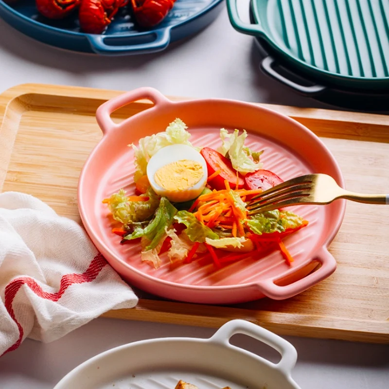 Тарелка для салата в скандинавском стиле столовые приборы домашняя посуда