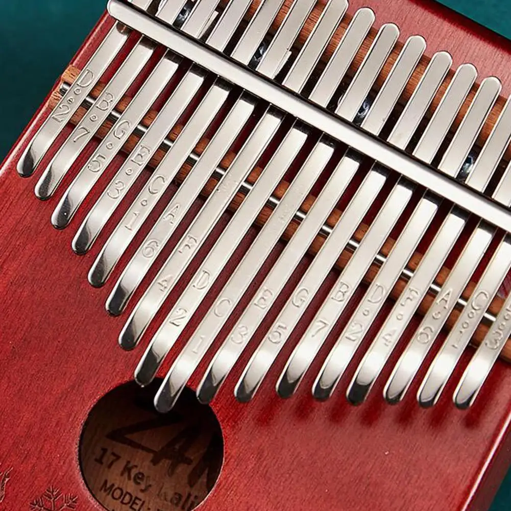 

17 Keys Thumb Piano Kalimba 17-Tone Christmas Kalimba Double Finger Piano Kalimba Creative Holiday Gift Musical Instrument