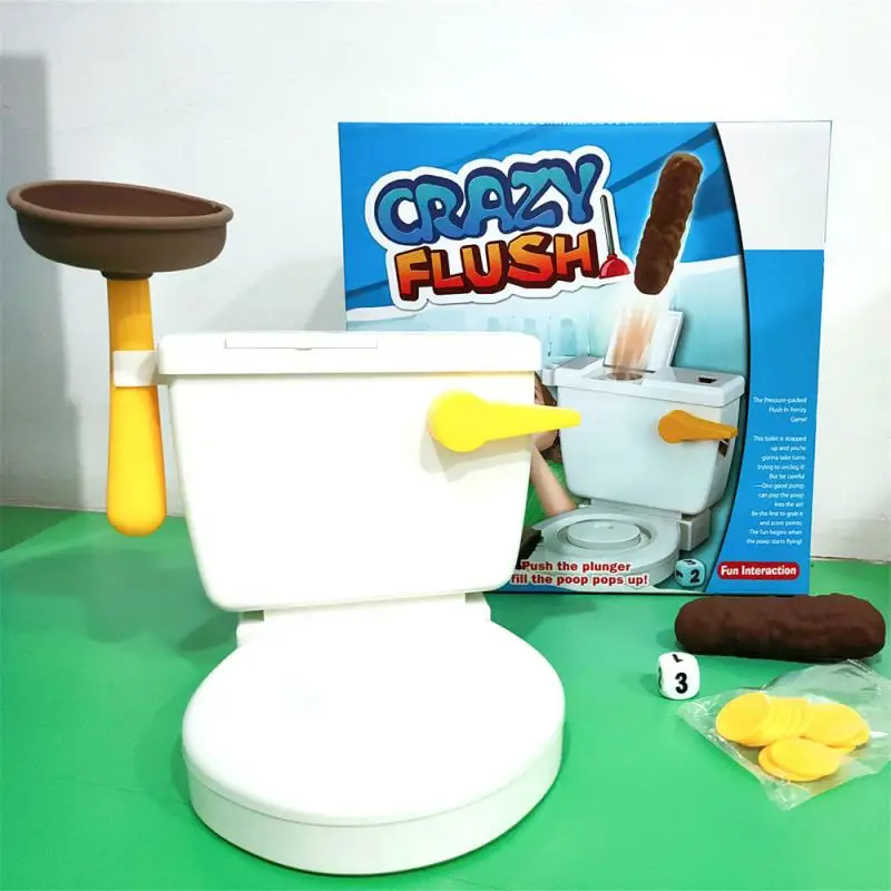 Strange New Peculiar Pooping Flushing Toilet Spoof Poop Shoots Tricky Toys Frenzy Game For Kids Plunger Fun | Игрушки и хобби
