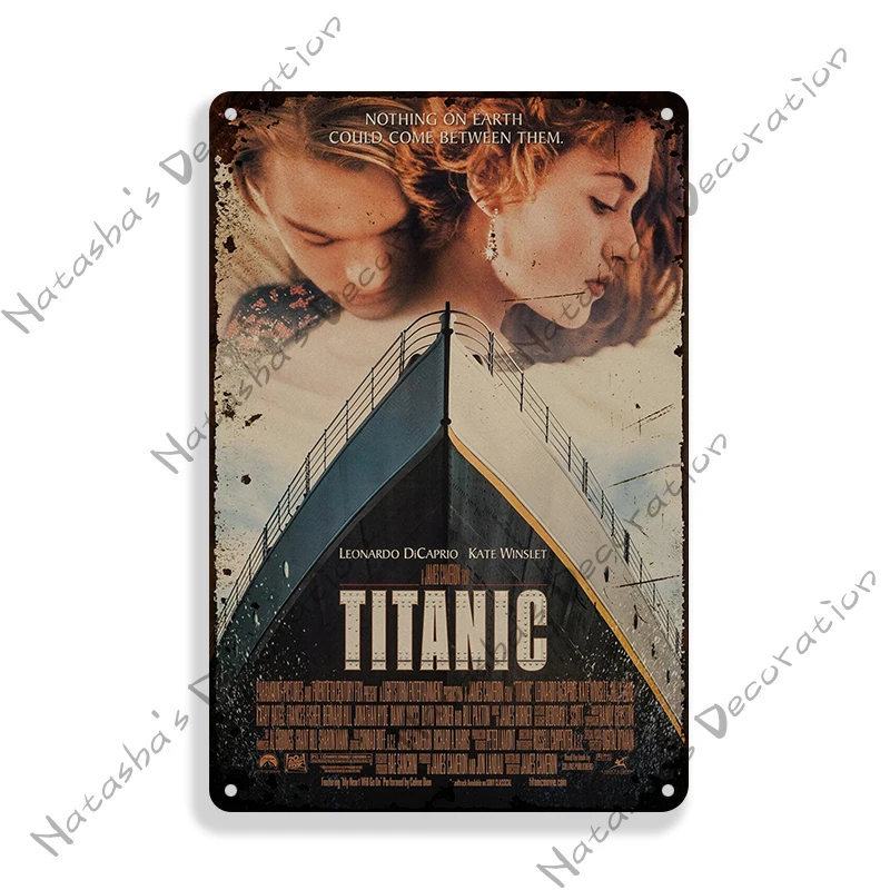 Классический металлический жестяной знак Titanic's Return Voyage мужская пещера