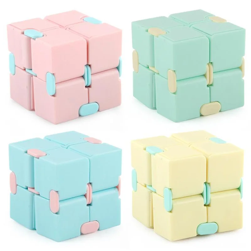 

2021 Children Adult Decompression Toy Infinity Magic Cube Square Puzzle Toys Relieve Stress Funny Hand Game Reliever Autism Toy