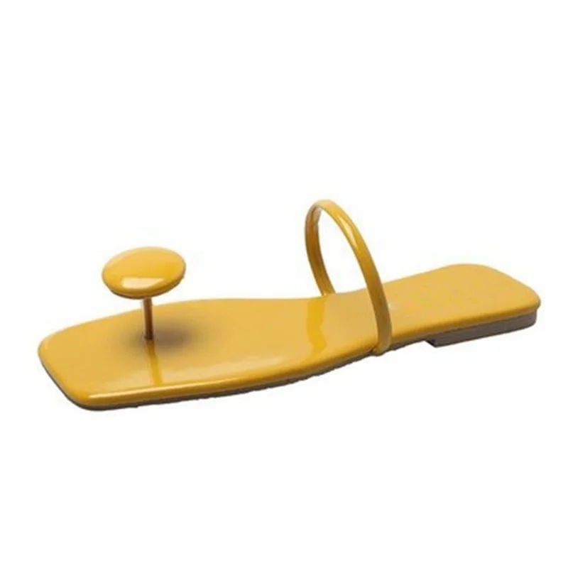 

comemore Woman Flip Flops 2021 Summer Ladies Casual Shoes Women Slippers Fashion Footwear Female Flat Women's Square Toe Slides