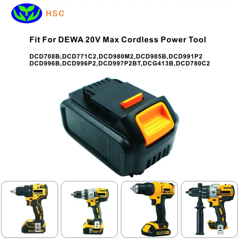 2 шт. сменная литий ионная батарея DEW18C 6 0 Ач 18 в для DEWA DCB180 DCB181 DCB181XJ DCB200 DCB201 DCB204 DCB203