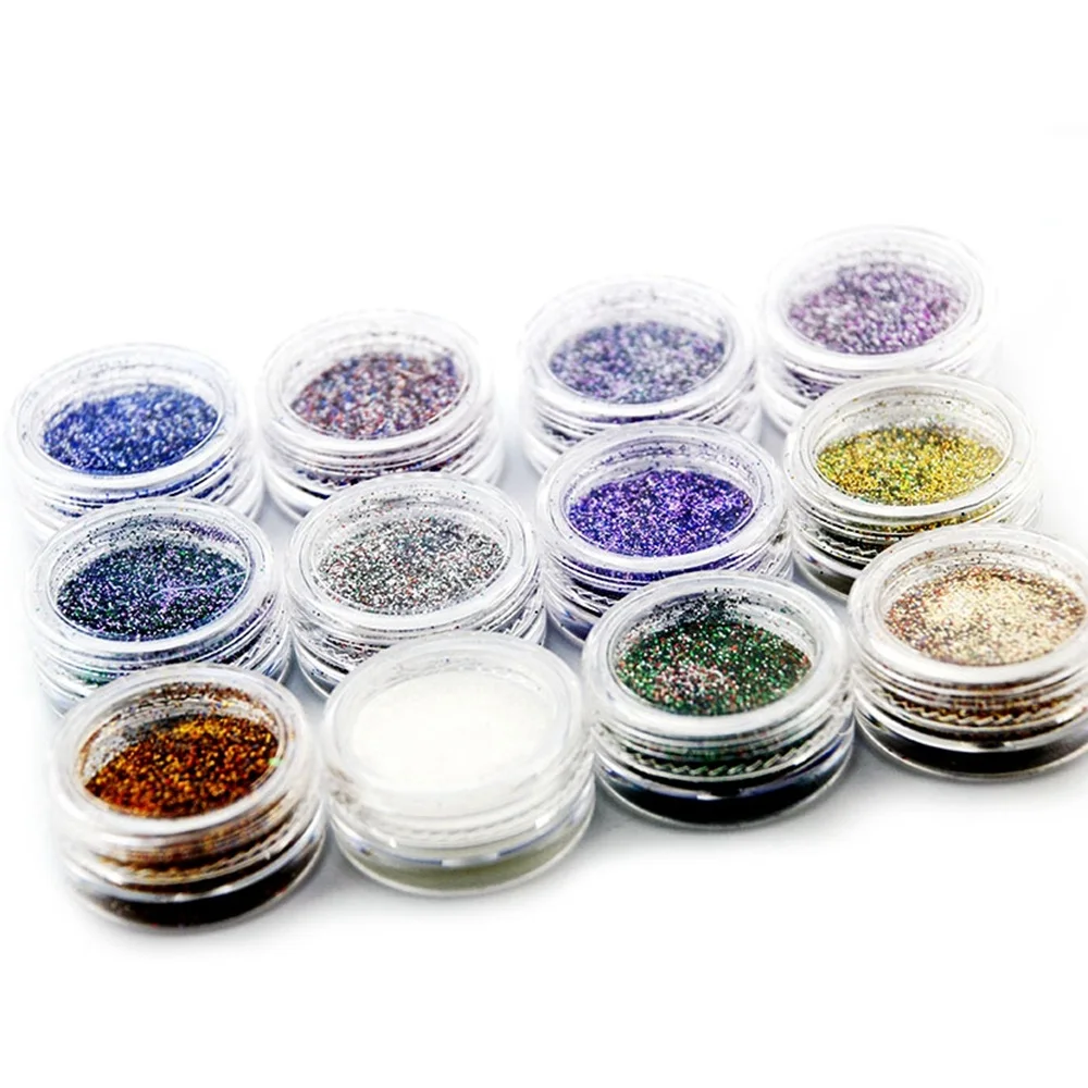 KADS Nail Glitter Dust Powder Art Manicure Decoration Glitters Nails Pigment Flake Chrome Shining DIY | Красота и здоровье