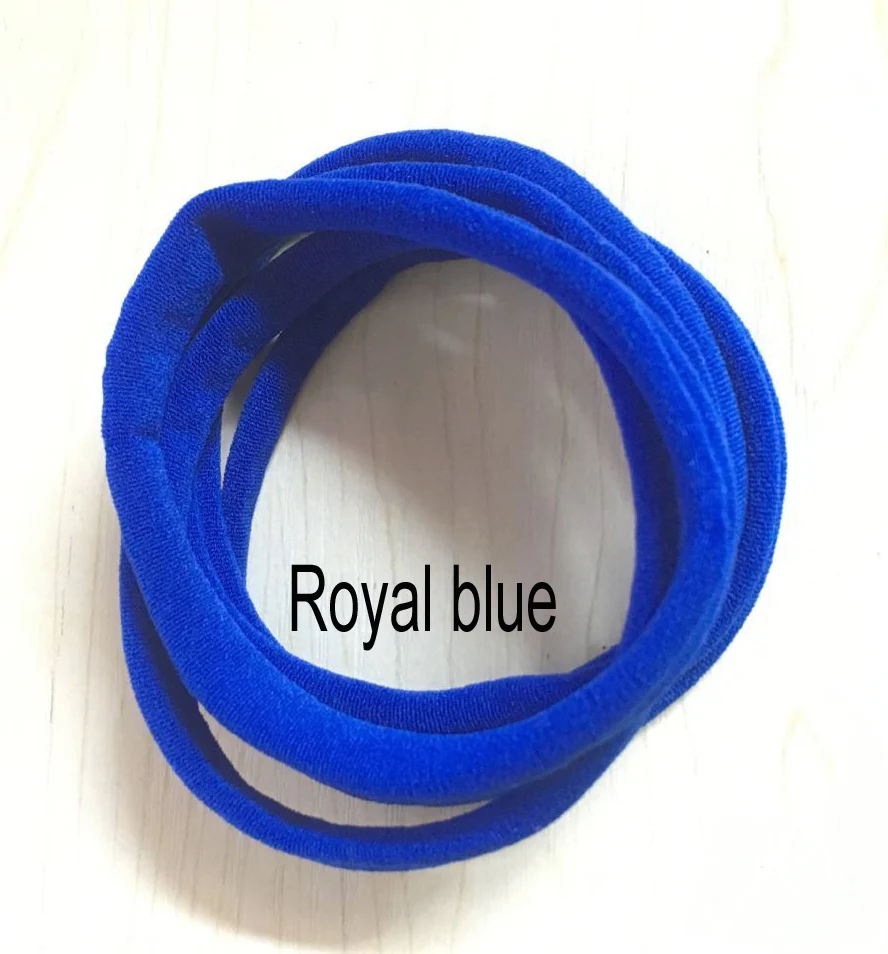 

New pure color nylon elastic headband, super soft elastic nylon headband