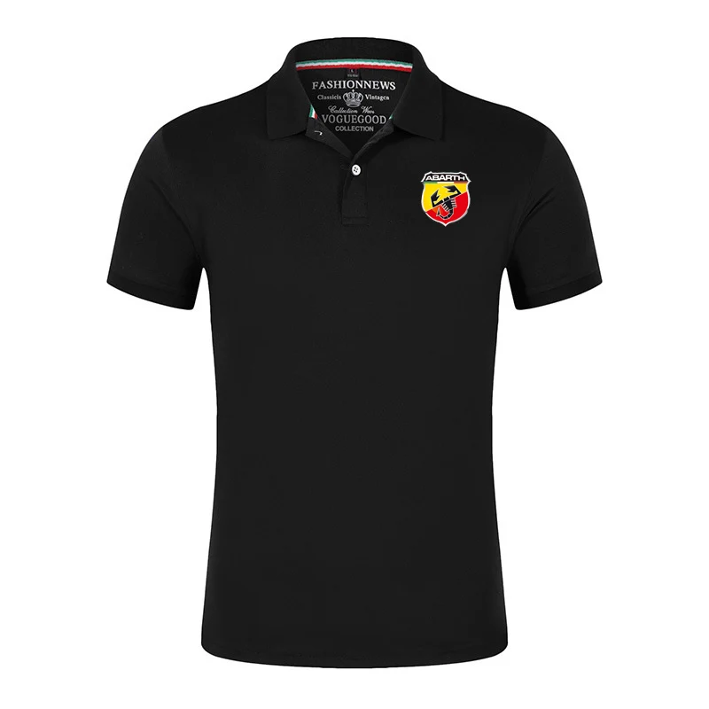 

Unisex ABARTH Shirts Men Summer Short Sleeves TShirts Brand Classic Tees Male Cotton Casual Sport Tops