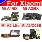 Плата разъема USB для зарядки Xiaomi Mi A1 A2 Lite A2Lite 5X 6x CC9E A3 Redmi 6 Pro, Замена платы порта USB для зарядки