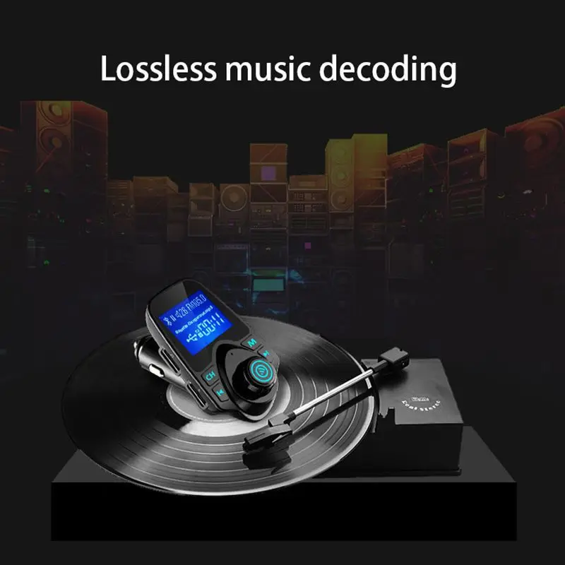 Cheap Car Mp3 Audio Multi-function Dual USB Ports Bluetooth Receiver Player Music U Disk Universal Charger | Электроника