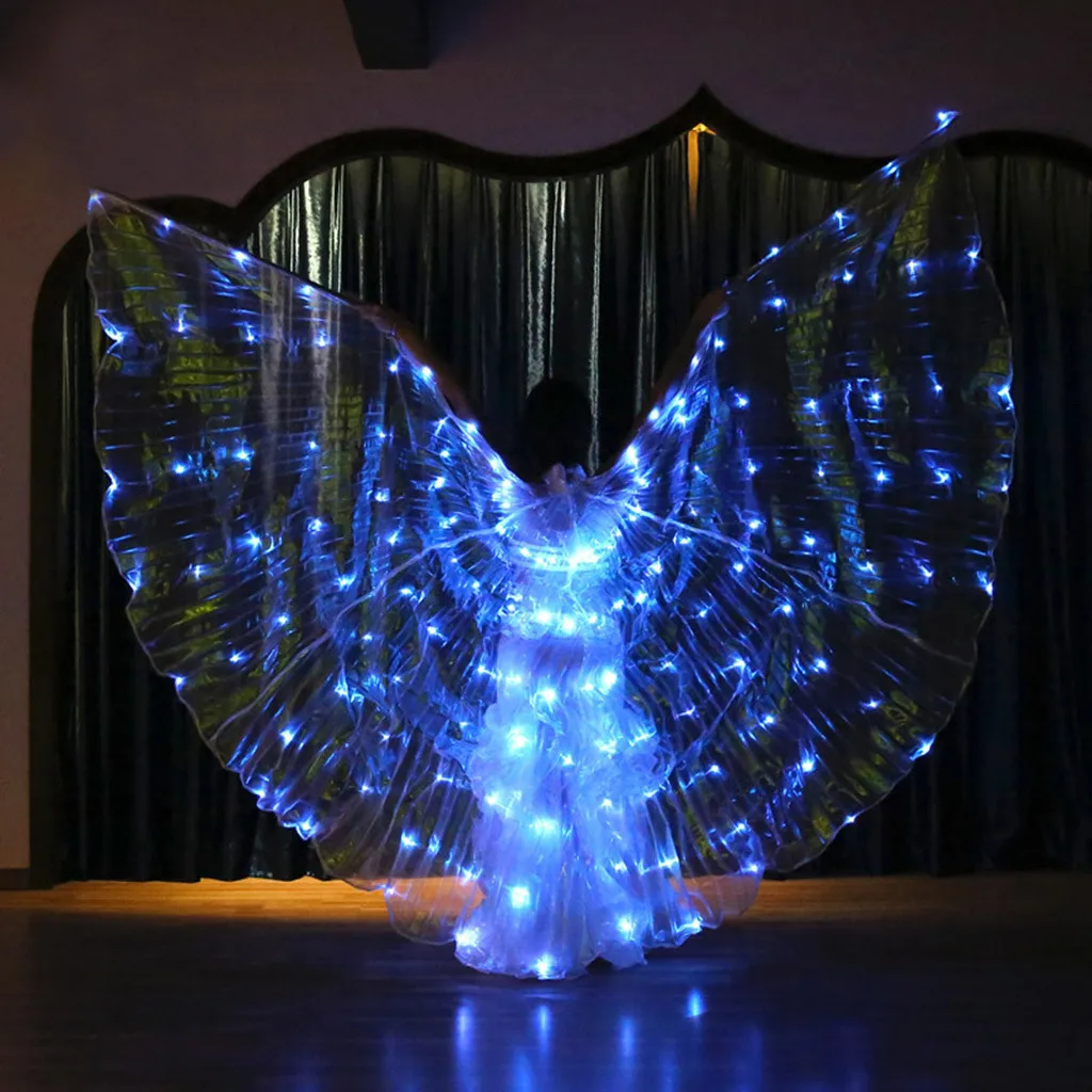 Circus LED Color Variable 4 Discoloration Tron Wings Glow Dance Luminous Circo Ballet Costume L731 |