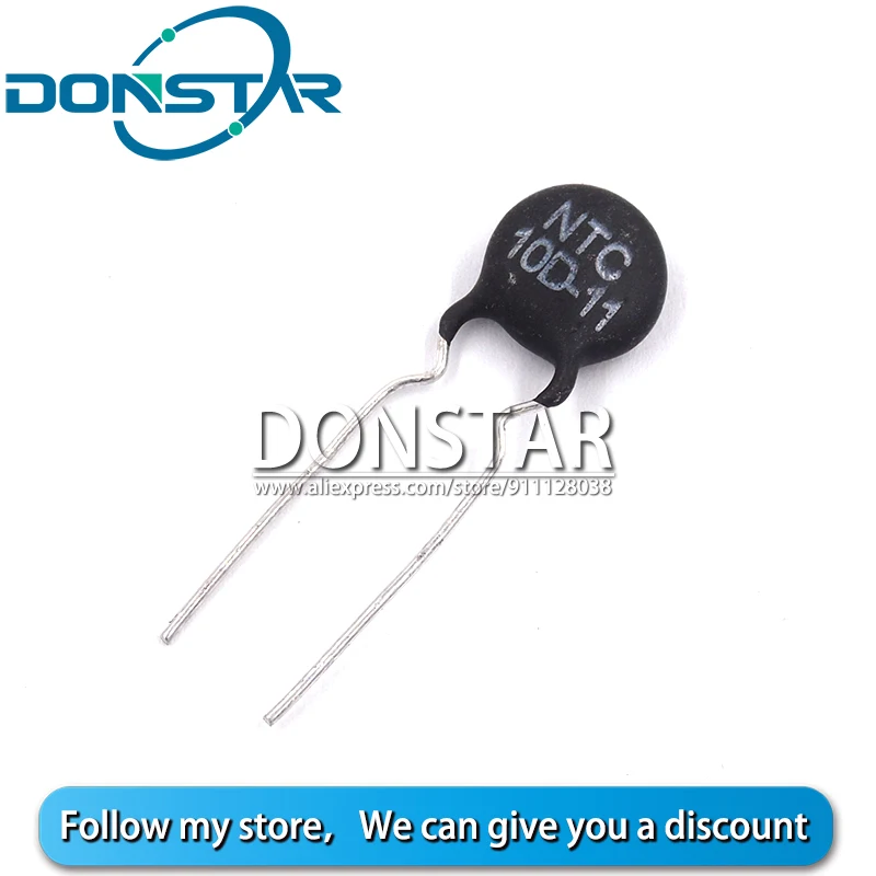 

10PCS NTC 10D-11 10D11 NTC10D-11 DIP-2 Thermal Resistor New