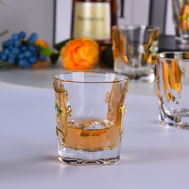 

7 Pcs/Set top quality home crystal whiskey decanter Set luxury whiskey glass for Liquor Scotch Bourbon 210313-04