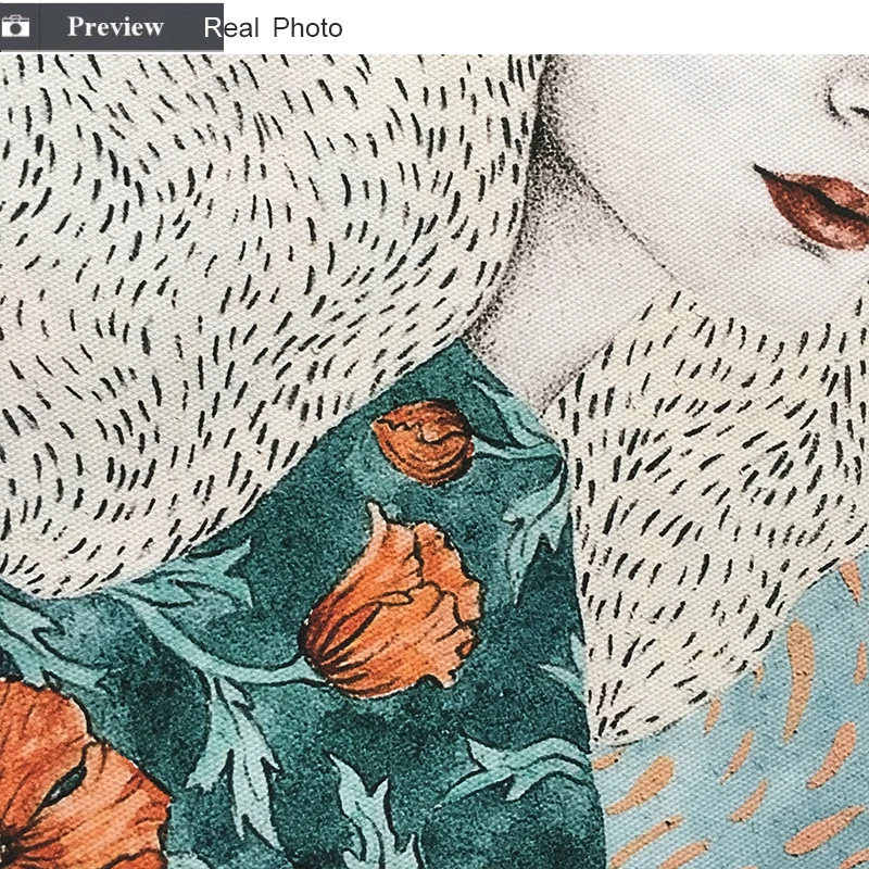 

Nordic Flower Girl You are my sunshine Fresh Canvas Painting Posters and Prints Wall Art Picture For Living Room Home Unframe