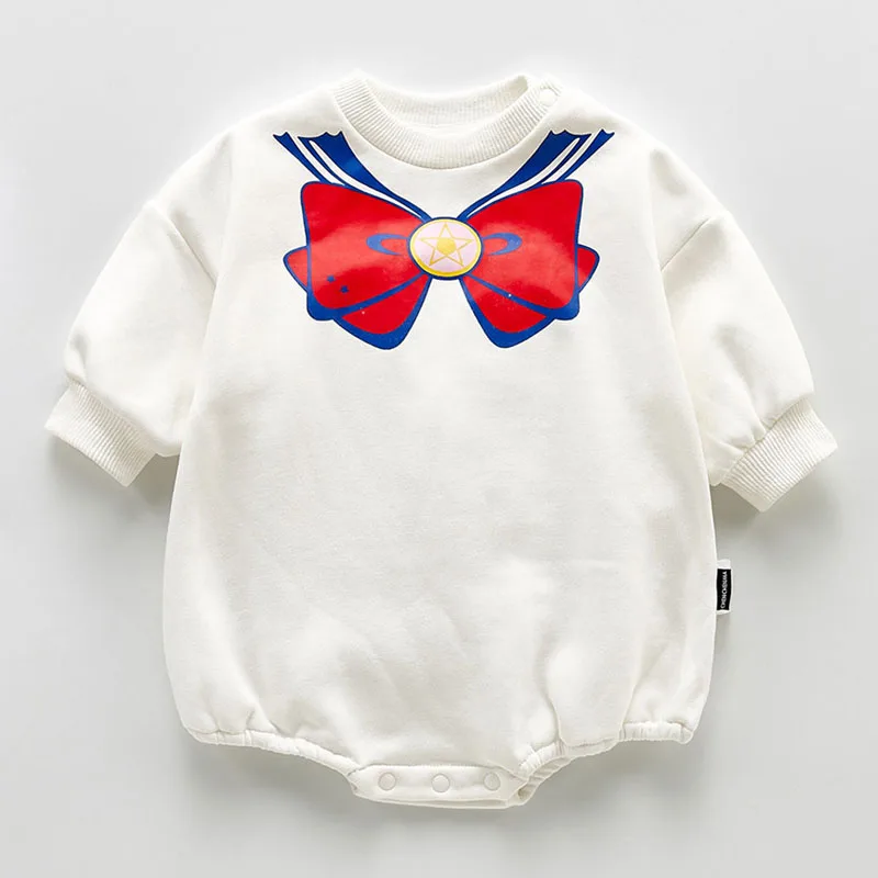 

Baby Clothes Spring Autumn Long-Sleeved Sweater Tops Bowknot T-Shirt Outerwear Kids Crawling Suit 0-2 Y Child Quality Costuming