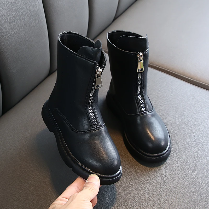 Детские ботинки для больших девочек детская обувь в британском стиле Зимние