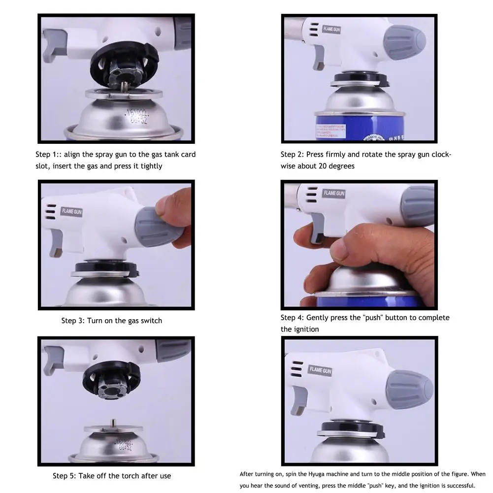 Горелка Газовая для барбекю Бутановая автоматическая горелка зажигалка с