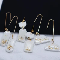 handmade earring 2022 new fashion geometry pendant earring earrings for women clay soft pottery drop earrings jewelry accessory