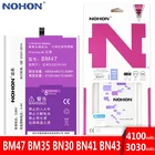 NOHON BM47 BM35 BN30 BN41 BN43 батарея для Xiaomi Redmi 4x 4A Note 4X4 mi 4C аккумулятор высокой емкости Замена батареи телефона Бесплатные инструменты