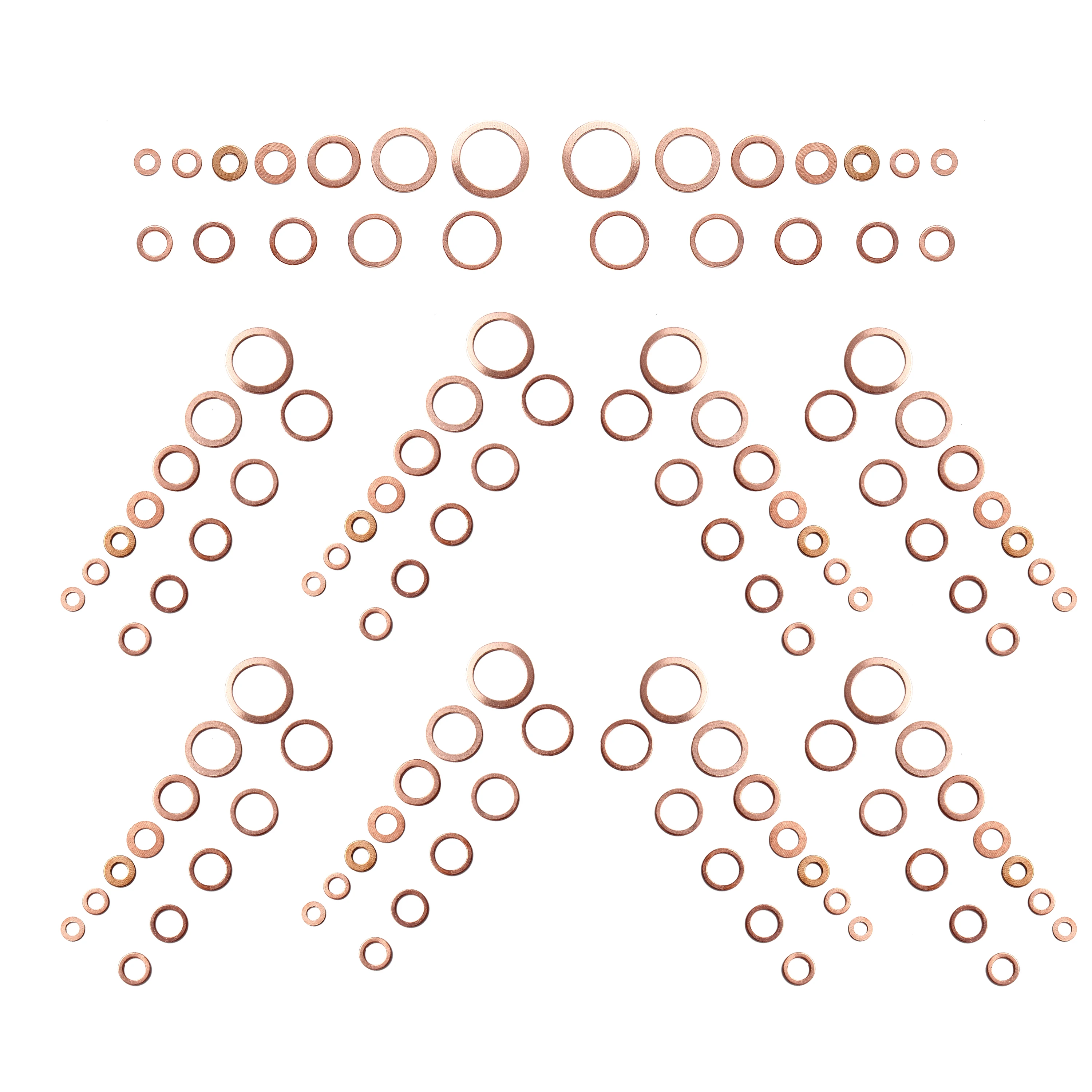 200 шт./280 шт. Медь запечатывания твердое уплотнительное кольцо шайба приемный