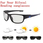 Многофокальные очки для чтения, мужские Фотохромные спортивные солнцезащитные очки с защитой от УФ, бифокальные пресбиопические очки для мужчин, женщин, мужчин, NX