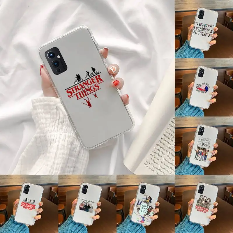 

Stranger Things Christmas Phone Case Transparent For OnePlus 9 8 7 7t 8t Oppo find X3 X2 reno5 Vivo X60 X50 Pro MeiZu 17 16XS