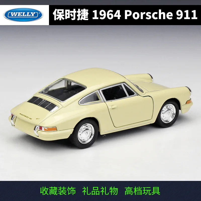 Модель автомобиля Welly 1:36 Игрушечная модель для Porsche 911 1964 игрушечного из сплава с